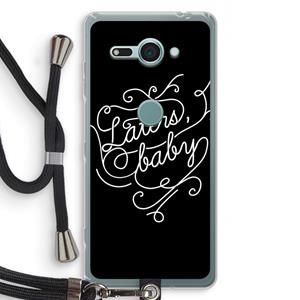 CaseCompany Laters, baby: Sony Xperia XZ2 Compact Transparant Hoesje met koord