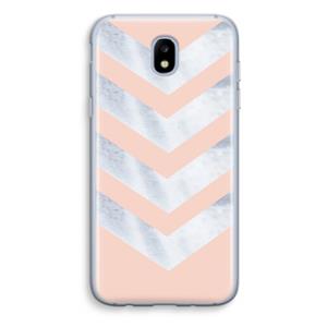 CaseCompany Marmeren pijlen: Samsung Galaxy J5 (2017) Transparant Hoesje