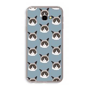 CaseCompany It's a Purrr Case: Samsung Galaxy J4 Plus Transparant Hoesje