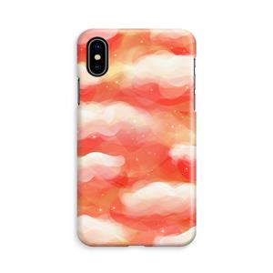 CaseCompany Lichte Wolken: iPhone X Volledig Geprint Hoesje