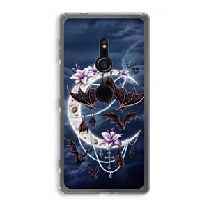 CaseCompany Vleermuizen Maan: Sony Xperia XZ2 Transparant Hoesje