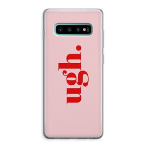 CaseCompany Ugh: Samsung Galaxy S10 Plus Transparant Hoesje