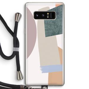 CaseCompany Lindo: Samsung Galaxy Note 8 Transparant Hoesje met koord