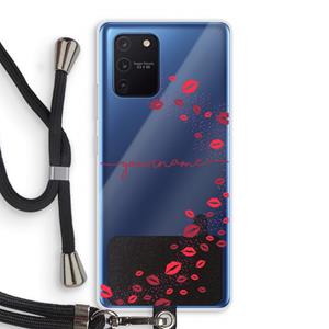 CaseCompany Kusjes: Samsung Galaxy Note 10 Lite Transparant Hoesje met koord