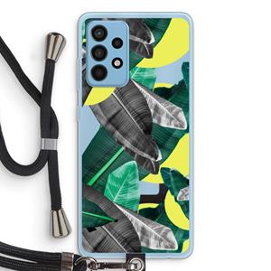 CaseCompany Fantasie jungle: Samsung Galaxy A52 Transparant Hoesje met koord
