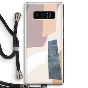 CaseCompany Luca: Samsung Galaxy Note 8 Transparant Hoesje met koord