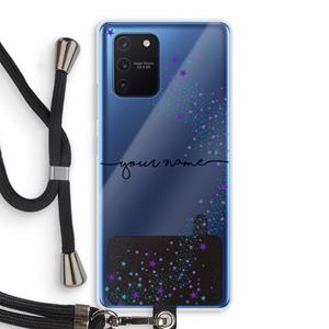Sterren: Samsung Galaxy Note 10 Lite Transparant Hoesje met koord