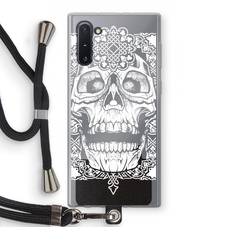 CaseCompany Seek & Destroy: Samsung Galaxy Note 10 Transparant Hoesje met koord