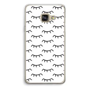 CaseCompany Wimpers: Samsung A3 (2017) Transparant Hoesje