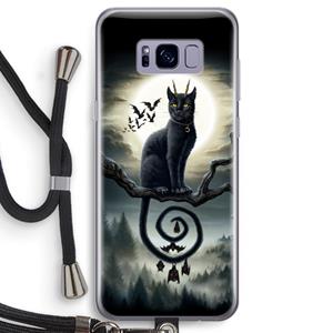 CaseCompany Moonlight Companions: Samsung Galaxy S8 Transparant Hoesje met koord