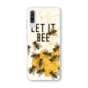 CaseCompany Let it bee: Samsung Galaxy A70 Transparant Hoesje