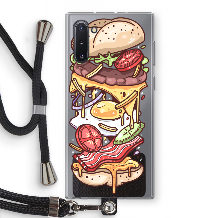 CaseCompany Diet Coke Please: Samsung Galaxy Note 10 Transparant Hoesje met koord