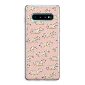 CaseCompany Ponys: Samsung Galaxy S10 Plus Transparant Hoesje
