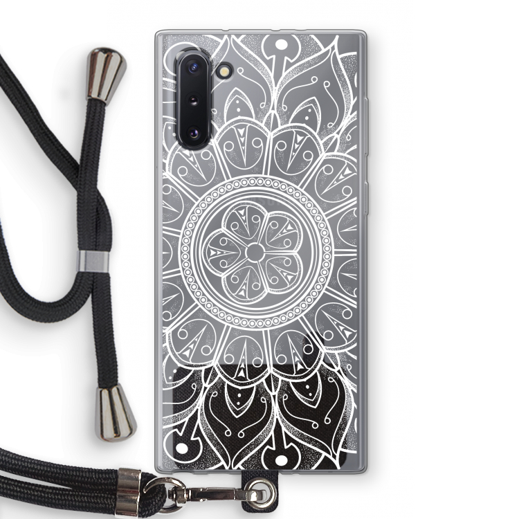 CaseCompany Roses Are Red: Samsung Galaxy Note 10 Transparant Hoesje met koord