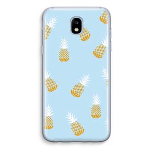 CaseCompany Ananasjes: Samsung Galaxy J5 (2017) Transparant Hoesje