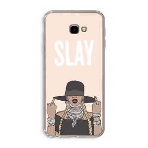 CaseCompany Slay All Day: Samsung Galaxy J4 Plus Transparant Hoesje