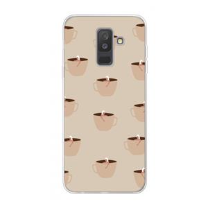 CaseCompany Morning coffee: Samsung Galaxy A6 Plus (2018) Transparant Hoesje