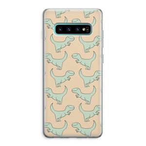 CaseCompany Dinos: Samsung Galaxy S10 Plus Transparant Hoesje