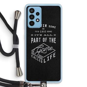 CaseCompany Life: Samsung Galaxy A52 Transparant Hoesje met koord