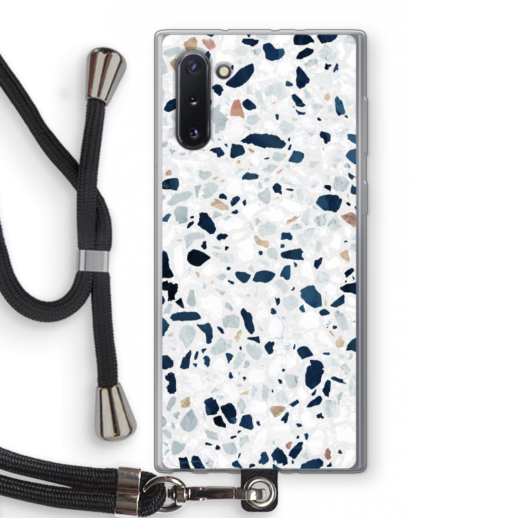 CaseCompany Terrazzo N°1: Samsung Galaxy Note 10 Transparant Hoesje met koord