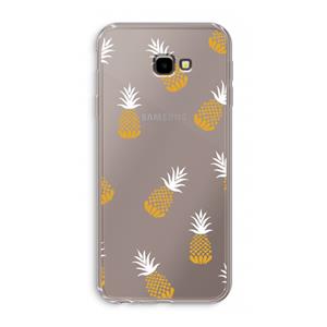 CaseCompany Ananasjes: Samsung Galaxy J4 Plus Transparant Hoesje