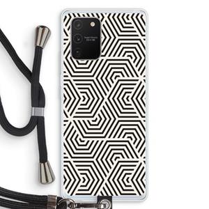 CaseCompany Magic pattern: Samsung Galaxy S10 Lite Transparant Hoesje met koord