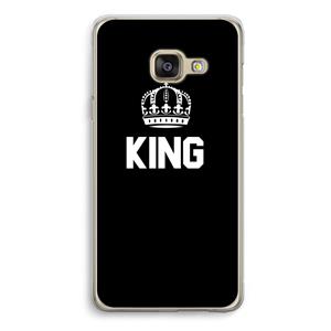 CaseCompany King zwart: Samsung A3 (2017) Transparant Hoesje