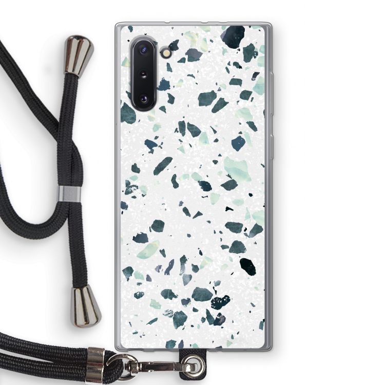 CaseCompany Terrazzo N°2: Samsung Galaxy Note 10 Transparant Hoesje met koord