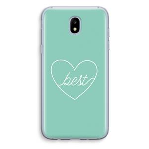 CaseCompany Best heart pastel: Samsung Galaxy J5 (2017) Transparant Hoesje