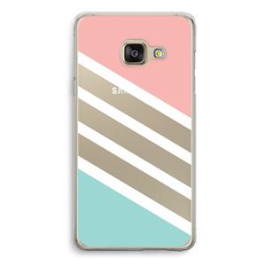 CaseCompany Strepen pastel: Samsung A3 (2017) Transparant Hoesje