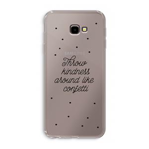 CaseCompany Confetti: Samsung Galaxy J4 Plus Transparant Hoesje