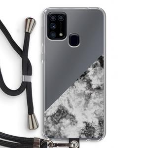 CaseCompany Onweer: Samsung Galaxy M31 Transparant Hoesje met koord