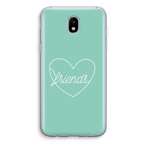 CaseCompany Friends heart pastel: Samsung Galaxy J5 (2017) Transparant Hoesje