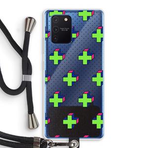 CaseCompany 8-bit N°10: Samsung Galaxy Note 10 Lite Transparant Hoesje met koord