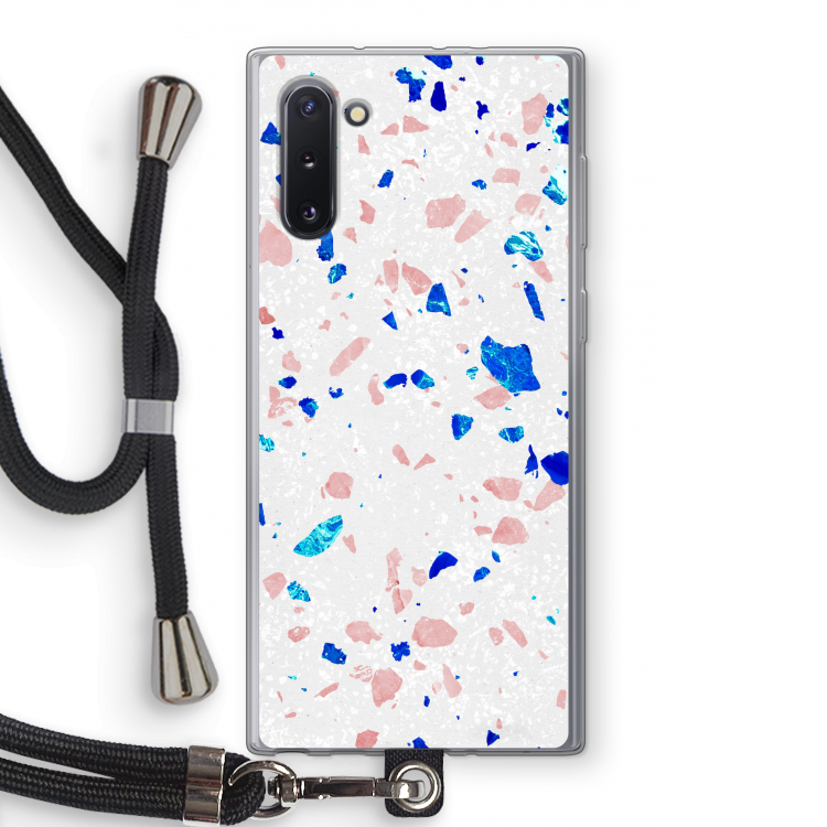 CaseCompany Terrazzo N°6: Samsung Galaxy Note 10 Transparant Hoesje met koord