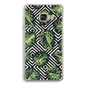 CaseCompany Geometrische jungle: Samsung A3 (2017) Transparant Hoesje