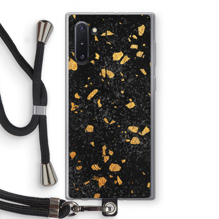 CaseCompany Terrazzo N°7: Samsung Galaxy Note 10 Transparant Hoesje met koord