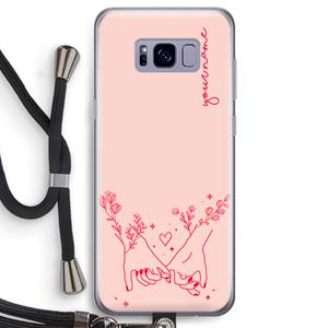 CaseCompany Best Friends: Samsung Galaxy S8 Transparant Hoesje met koord