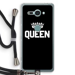 CaseCompany Queen zwart: Sony Xperia XZ2 Compact Transparant Hoesje met koord