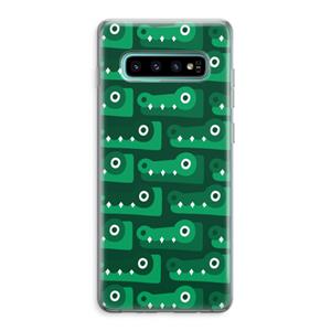 CaseCompany Crocs: Samsung Galaxy S10 Plus Transparant Hoesje