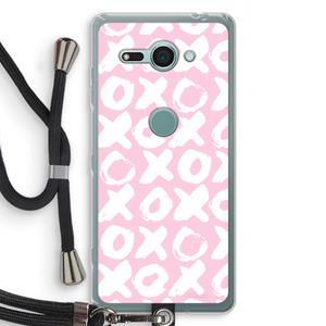 CaseCompany XOXO: Sony Xperia XZ2 Compact Transparant Hoesje met koord