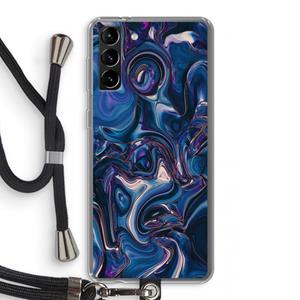 CaseCompany Mirrored Mirage: Samsung Galaxy S21 Plus Transparant Hoesje met koord