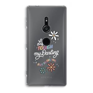 CaseCompany Tough Life: Sony Xperia XZ2 Transparant Hoesje