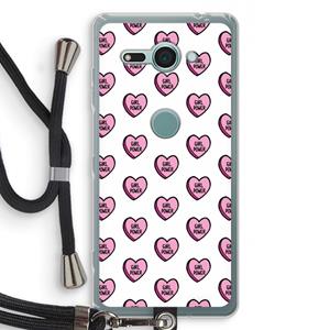 CaseCompany GIRL POWER: Sony Xperia XZ2 Compact Transparant Hoesje met koord
