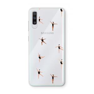 CaseCompany Dancing #1: Samsung Galaxy A70 Transparant Hoesje