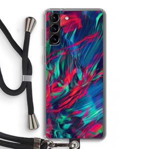 CaseCompany Pilgrims Of The Sea: Samsung Galaxy S21 Plus Transparant Hoesje met koord
