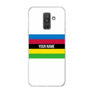 CaseCompany WK Wielrennen: Samsung Galaxy A6 Plus (2018) Transparant Hoesje