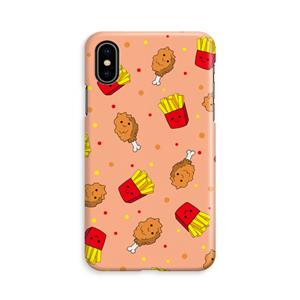 CaseCompany Chicken 'n Fries: iPhone Xs Volledig Geprint Hoesje