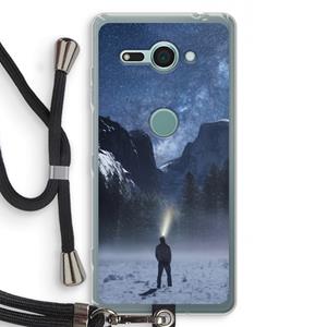 CaseCompany Wanderlust: Sony Xperia XZ2 Compact Transparant Hoesje met koord