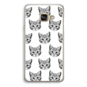 CaseCompany Kitten: Samsung A3 (2017) Transparant Hoesje